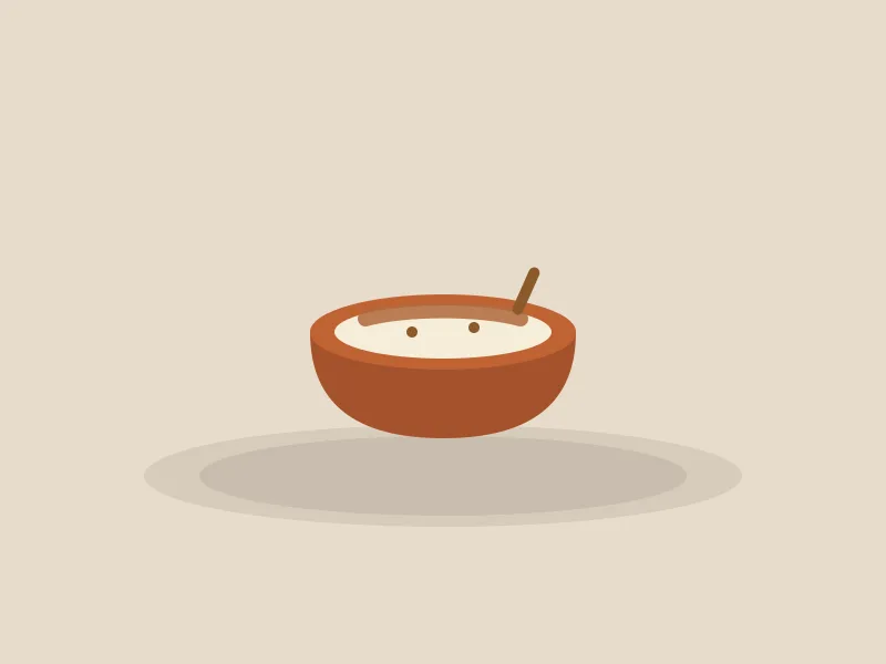 Baked rice pudding